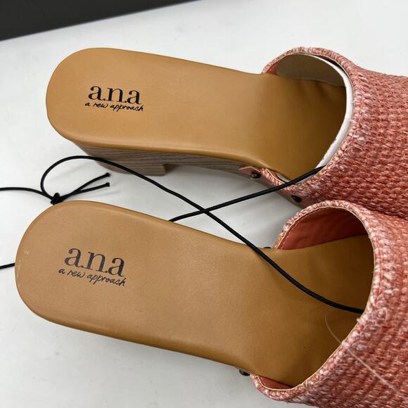 a.n.a Womens Robinson Heeled Sandals Terracotta Pink Size 9.5M - Picture 7 of 13